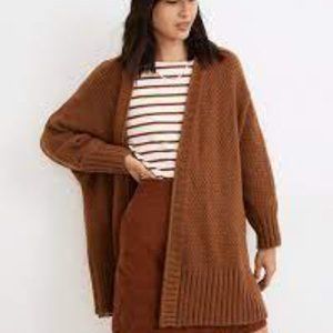 Madewell Whitley Open Cardigan Sweater